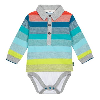 Baker by Ted Baker Baby boys' multi-coloured striped romper suit